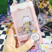 Vente en gros de porte-clés personnalisés avec logo imprimé, breloques en acrylique, machine à capsules à secouer, porte-clés en plastique transparent, dessin animé, anime