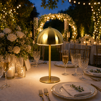 Lampe de centre de table moderne en métal et acrylique, à LED, sans fil, pour mariage, présentation de gâteaux, coin desserts, banquets et fêtes