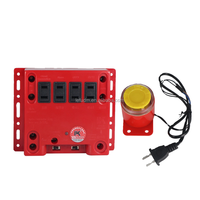 Lefu-173 Alarma Antirrobo Eléctrica de Plástico con Protección Contra Interferencias y Bloqueos, con Enchufe Múltiple AC 85-265V para Máquinas Expendedoras de Autoservicio