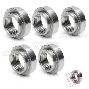 Lot de 5/10 écrous de fixation M18 x 1,5 mm en acier inoxydable 430, résistants à la chaleur, pour tuyau d'échappement, capteur d'oxygène Lambda O2, à souder - Product Image 1
