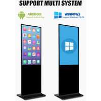 Monitor Táctil Sinmar de 32, 43, 49, 50, 55 y 65 Pulgadas, Kiosco Táctil Interactivo de Pie de Gran Formato Tipo Tótem
