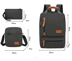 Mochila personalizada con logotipo barato al por mayor para mujeres y hombres, conjunto de mochila de negocios funcional, mochila escolar duradera de nailon grande - Product Image 3