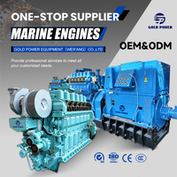 Module de production d'énergie auxiliaire pour barge de pêche, moteur diesel à longue durée de vie