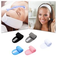 Offre Spéciale personnalisé LOGO tissu éponge lavage du visage Spa Sport coton bandeaux visage Spa maquillage cheveux accessoires pour les femmes