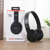 Meilleures ventes P47 TF FM Écouteurs sportifs sans fil Aux TWS pour V5.3 Réduction active du bruit IPX4 Étanche LED Intelligent 10-15h