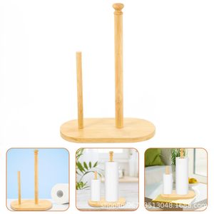<b>Kitchen</b> <b>Paper</b> Towel Holder Upright Roll Dispenser Oval Tabletop Two Piece Organizer Decorative Storage Rack - Product Image 4