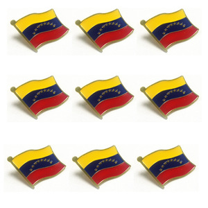 2026 Metal Crafts Soft Enamel Pins Customize Your Own Country Flag Lapel Pin Die Cast Venezuela Flag Badge Lapel Pin