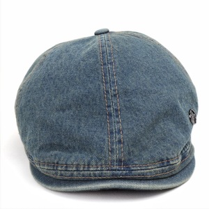 Denim <b>Flat</b> Cap Unisex 100% Cotton Casual Spring Summer <b>Hat</b> - Product Image 3