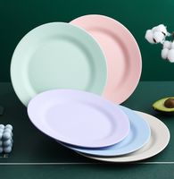 Assiettes de service en paille de blé de 10 pouces, écologiques et incassables, alternative au plastique, pour la restauration et la maison - Vente en gros