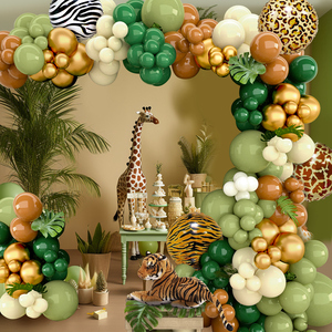 <span class=keywords><strong>Jungle</strong></span> Animal Ballon Guirlande Arc Kit 1er <span class=keywords><strong>Anniversaire</strong></span> Fête <span class=keywords><strong>Décoration</strong></span> Enfants Garçon Baby Shower Safari Décor Latex Ballons - Product Image 4