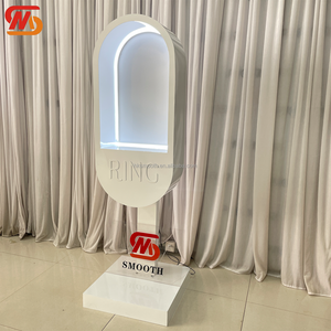 Cabine téléphonique blanche de haute qualité SMOOTH pour la décoration de mariage avec éclairage LED - Product Image 4