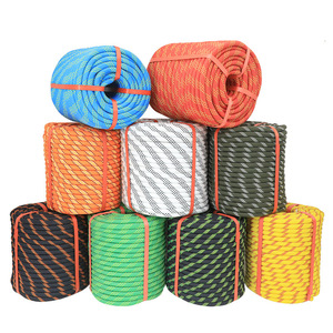 Cuerda de Escalada de 8mm, 10mm, 12mm, 14mm, 32 pies, 65 pies, 98 pies, 165 pies, 246 pies, Cuerda de Escape para Bomberos y Rescate, Cuerda Estática de Seguridad para Escalada en Roca al Aire Libre - Product Image 1