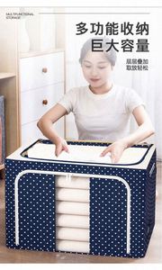 กล่องเก็บของพับได้สำหรับห้องนั่งเล่น ห้องนอน ทำจากผ้า สำหรับใช้ในบ้าน - Product Image 3