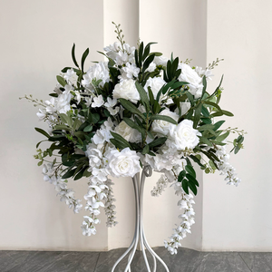 ช่อดอกกุหลาบขนาดใหญ่สำหรับตกแต่งโต๊ะงานแต่งงาน  ดอกไฮเดรนเยียสีครีม  ลูกบอลดอกไม้สำหรับตกแต่งโต๊ะงานแต่งงาน - Product Image 1