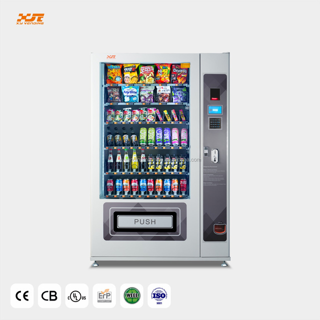 XY 2026 CE Certified Smart Snack and Beverage Vending Machine, a Combo Vending Machine Capable of Selling a Variety of Products