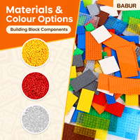 Briques de construction Babur en plastique ABS, kit éducatif de bricolage pour l'architecture paysagère et les scènes de rue, pour adolescents et adultes de 14 ans et plus