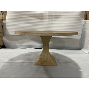Table à manger moderne 1370 x 1370 x 760 en bois ronde pour meubles de maison - Product Image 3