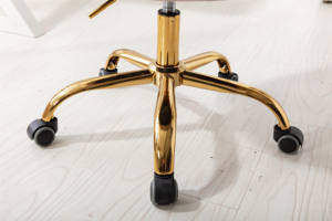 <span class=keywords><strong>Poltrona</strong></span> Girevole Singola da Trucco o <span class=keywords><strong>Scrivania</strong></span> <span class=keywords><strong>con</strong></span> Accenti Rosa e Base Dorata Poltroncina Relax di Design - Product Image 6