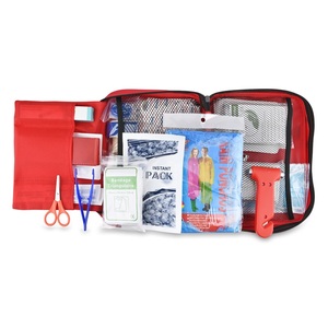 Kit de Emergencia de Supervivencia para el Hogar y el Automóvil, 191 Piezas, Rojo, con Suministros Médicos de Emergencia, Kit de Primeros Auxilios Básico Completo Personalizado - Product Image 2