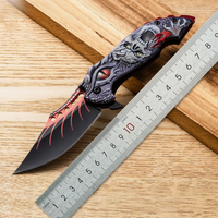 Twee-kleurig mes van 3cr13 staal, opvouwbaar zakmes met 3D-geprint aluminium handvat, 119g, multifunctioneel, kamperen, overleven, EDC, outdoor