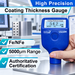 Jauge d'épaisseur de revêtement de haute précision Linshang LS220H avec plage de 0-5000μm pour les tests de surfaces métalliques - Product Image 3
