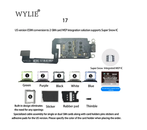 Wylie siêu tuyết IC để Dual <span class=keywords><strong>Sim</strong></span> thẻ chuyển đổi thành phần cho ip14 để ip17 cho chúng tôi phiên bản esim để Dual <span class=keywords><strong>Sim</strong></span> - Product Image 4