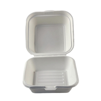 Boîte à gâteau jetable personnalisée avec logo, boîte en pulpe de papier carrée biodégradable, emballage pour dessert
