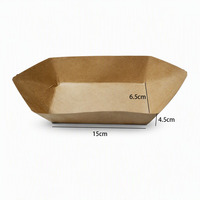 Plateau de service en carton kraft jetable écologique, robuste, pliable, forme personnalisable, avec lamination, pour la restauration