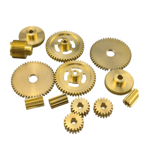 中国小型スパームホイールピニオンギアヘリカルメタル精密部品真鍮ミニギアCnc部品加工 - Product Image 3