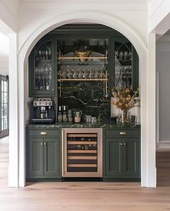 CBMmart Modern Custom Wooden Coffee Station Wet Bar <strong>Cabinets</strong> Kitchen Laundry <strong>Pantry</strong> Room <strong>Cabinet</strong> - Product Image 3