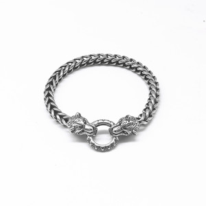 Yunnique Pulsera de cadena con diseño geométrico de guepardo, plata tibetana, unisex, regalo, joyería - Product Image 5
