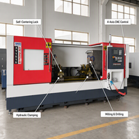 Máquina CNC de Eje Plano Rígido XY1515 para Procesamiento de Ejes - Máquina Combinada para Fresado de Extremos y Perforación de Orificios Centrales