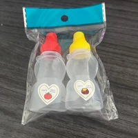 Botol saus bentuk beruang Mini botol saus Salad saus kedelai portabel dapur botol saus tomat madu
