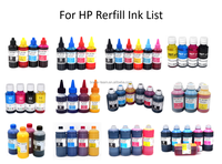 Kit de Recarga de Tinta BOMA, Tinta a Base de Agua para Impresoras HP Designjet 30 50 90 120 130 HP84 HP85, Sistema de Tinta Continua para Cartuchos de Tinta, 100 ml, 6 Colores