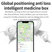 Réveil intelligent 2025 avec boîte à pilules, GPS, alarme anti-perte, télécommande, compartiments individuels et localisateur d'affichage