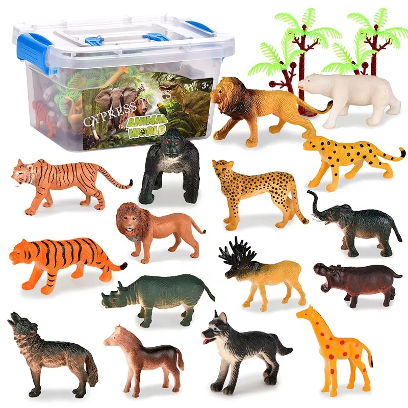 ホットセール教育収集野生動物モデルキット動物フィギュアセットお土産ギフトおもちゃセット