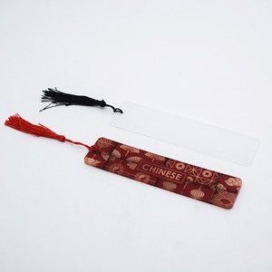 Thăng hoa Acrylic Bookmark tùy chỉnh một mặt có thể in cuốn sách nhựa Mark với tua - Product Image 6