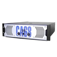 Amplificateur professionnel CA68 2000W actif 2 canaux avec boîtier en métal aluminium durable, impédance 8 ohms et 4 ohms pour utilisation sur scène