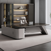 Escritorio Ejecutivo Moderno de Madera de Alta Calidad de 1.4 mm, Muebles de Oficina Modulares para Uso Comercial