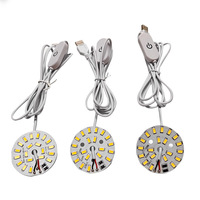 Puce LED 5V, carte source lumineuse monochrome, bicolore, multicolore, lampe de bureau DIY, veilleuse à intensité variable avec télécommande tactile