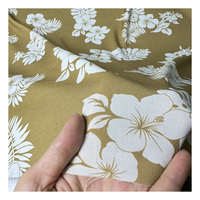 Tissu en rayonne pour vêtements, motif tropical polynésien imprimé numériquement, 100% viscose tissée, tissus polynésiens pour vêtements
