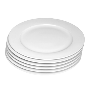 Plato de cerámica blanco grande 10,5 moderno, compra sostenible a granel <span class=keywords><strong>para</strong></span> uso en restaurante <span class=keywords><strong>para</strong></span> servir comida - Product Image 3