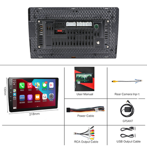 9 inch P13 màn hình cảm ứng người chơi 2 DIN Android 2 + 32GB Carplay đài phát thanh xe Wifi BT DSP màn hình với đảo ngược máy ảnh DVD Player - Product Image 4