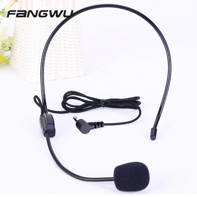 Professional 3.5MM Wired Microphone Headset Studio Speaker Voice Amplifier Clear Sound Mic for Conference Guide Speech Teacher
