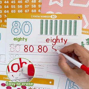 Libro de Actividades Educativas Preescolares, Aprende a Escribir, Práctica de Matemáticas, Trazado de Líneas y Números - Product Image 3