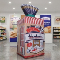 Ballon publicitaire géant gonflable en forme de sac de pain Oxford pour promotion de boulangerie, épicerie, exposition et magasin