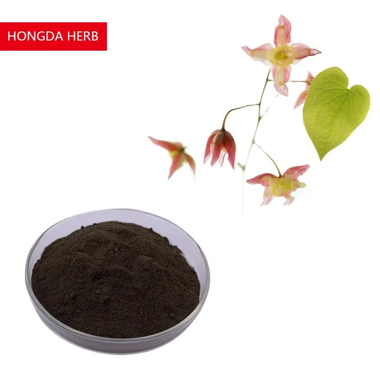 HONGDA Supply 5% ~ 98% Icariin Horny Goat Epimedium Extract Powder