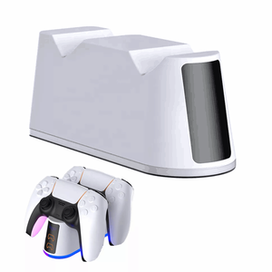SYY lumière rapide 3A RGB Multi couleur chargeur <span class=keywords><strong>Station</strong></span> Stand Dock pour PS5 Slim Pro contrôleur accessoires de charge - Product Image 2