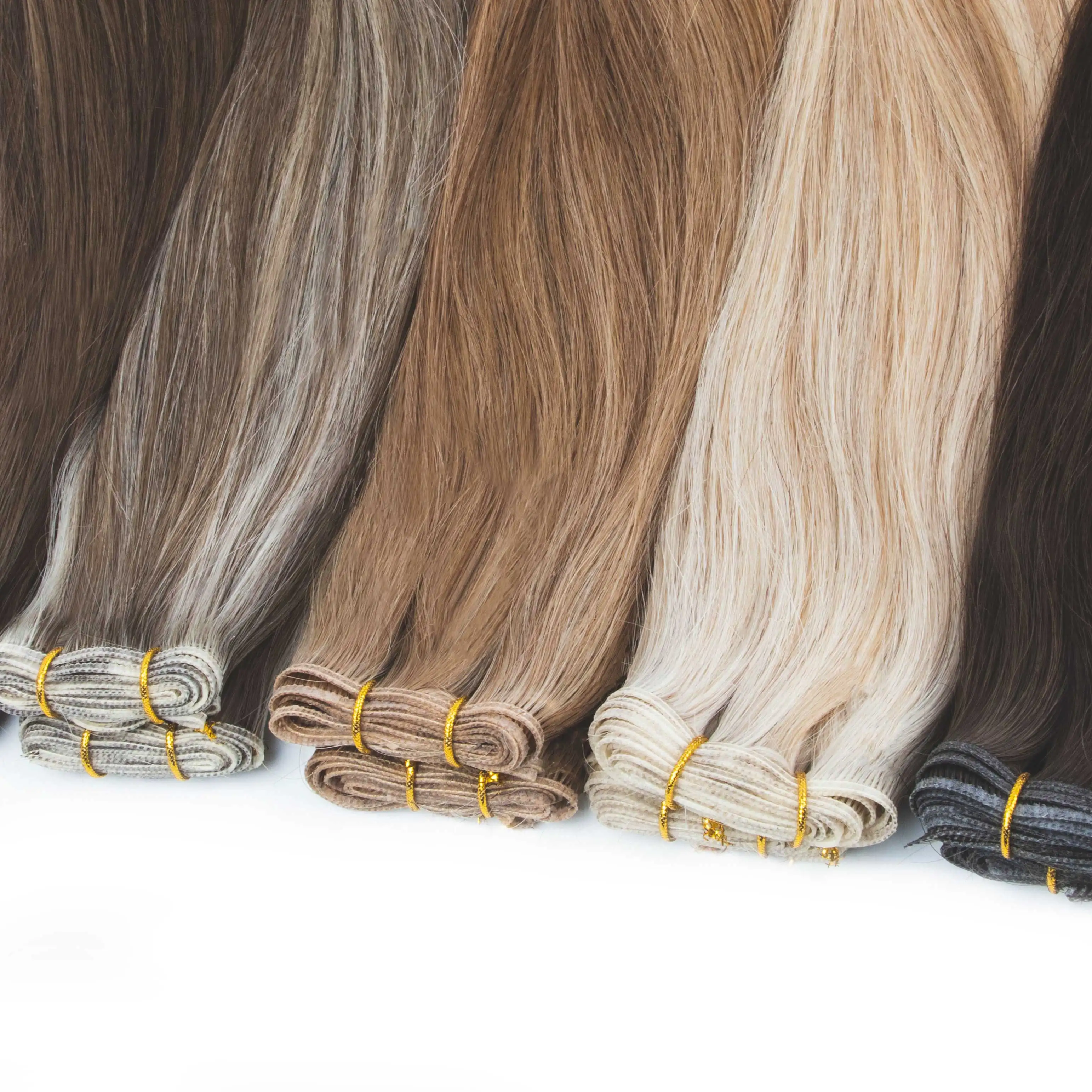 New Design Genius Russian European New Weft Hair Seamless Can Be Cut Remy Hand Tied Weft Hair Genius Weft Extension