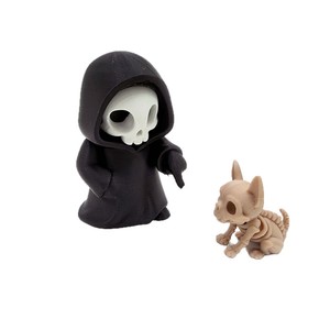 Nuevas Figuras Decorativas de la Parca Estilo Q, Impresas en 3D con Material PLA, Adornos Creativos y Divertidos para Halloween - Product Image 5